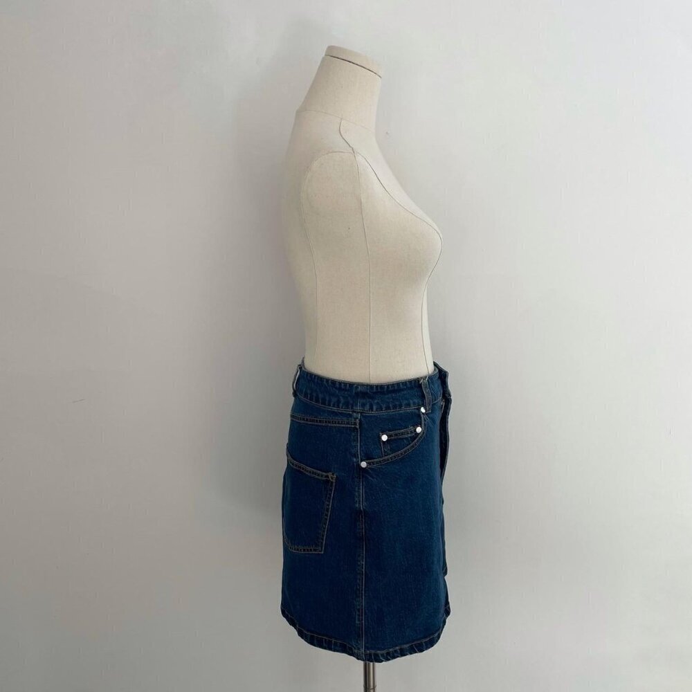 Pilcro By Anthropologie Dark Wash Denim Skirt - Picture 5 of 7